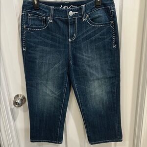 INC Denim size 6 Blue Jean capris